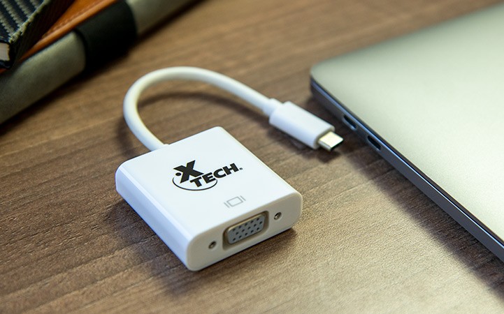 computadoras y laptops - ADAPTADOR XTECH USB TYPE C,  A VGA HEMBRA. (XTC-550) 2