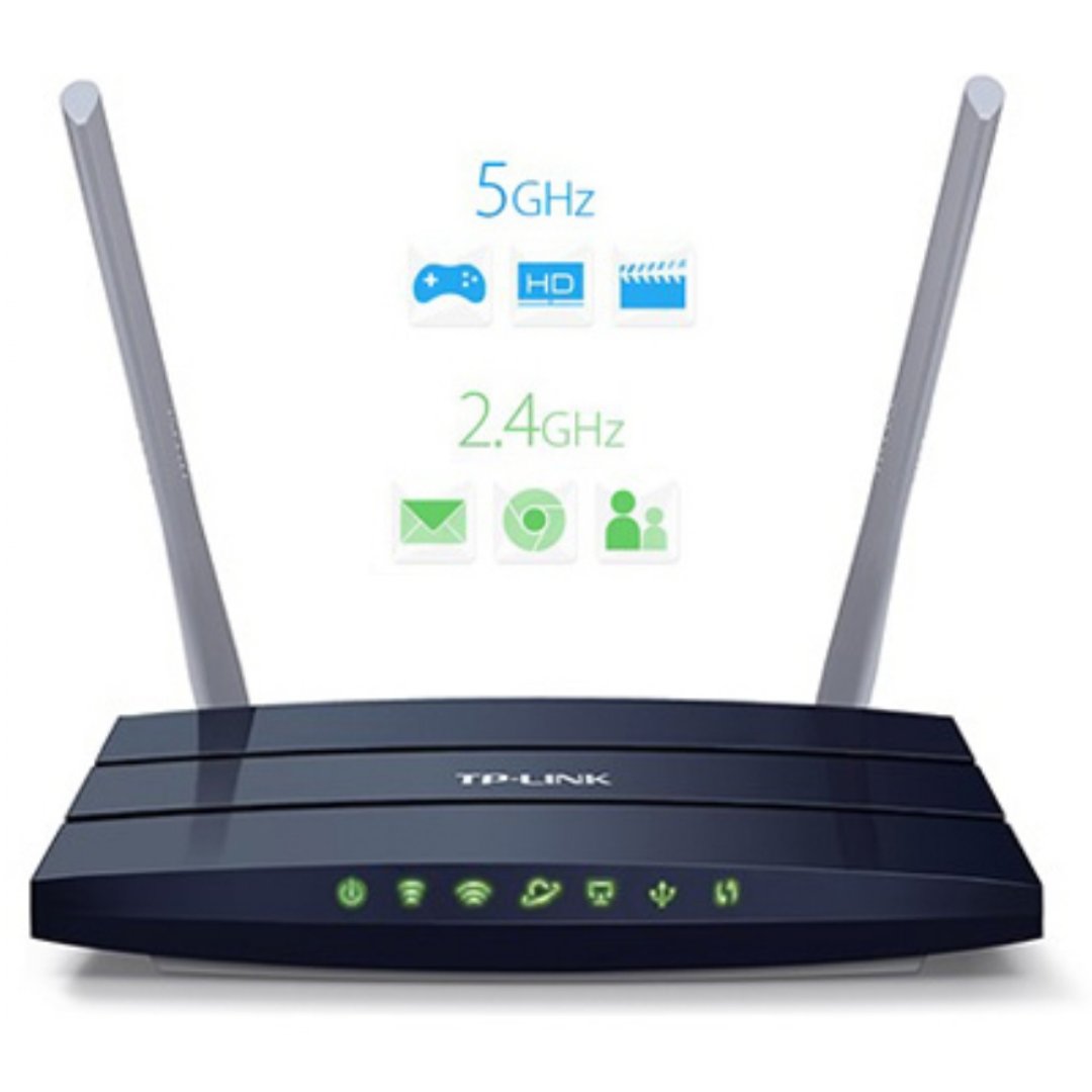 computadoras y laptops - ROUTER TP-LINK ARCHER C50 (US) AC1200, 2.4GHZ/300MBPS, 5.0GHZ/867MBP