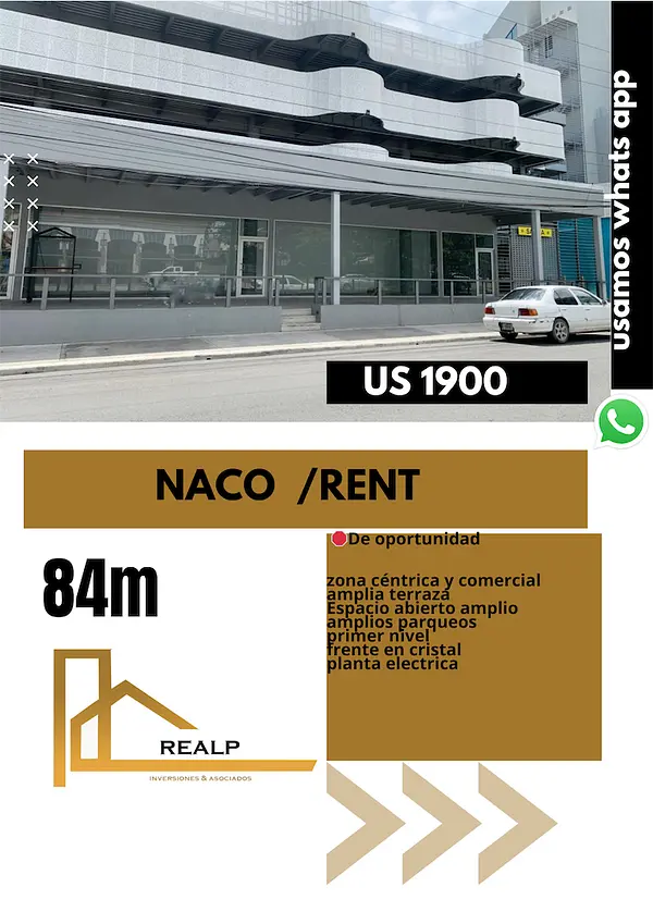 oficinas y locales comerciales - Local en Naco primer nivel  1