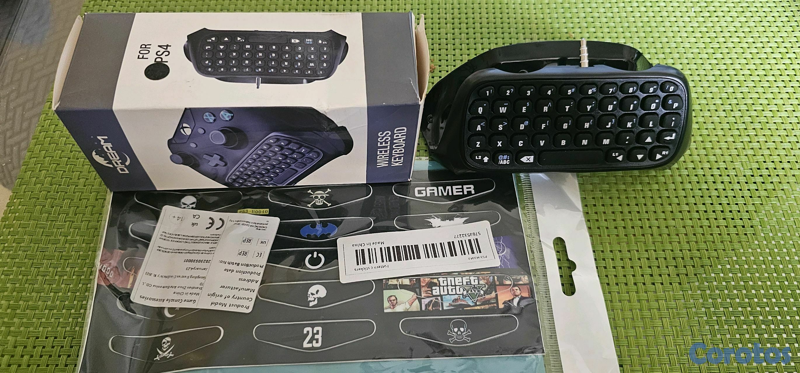 consolas y videojuegos - mini teclado ps4 Bluetooth. y pegatina para la consola ps4 8