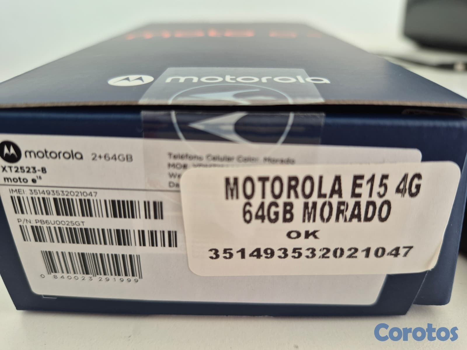 celulares y tabletas - Vendo Motorola Moto e15 4G 64GB Morado  2