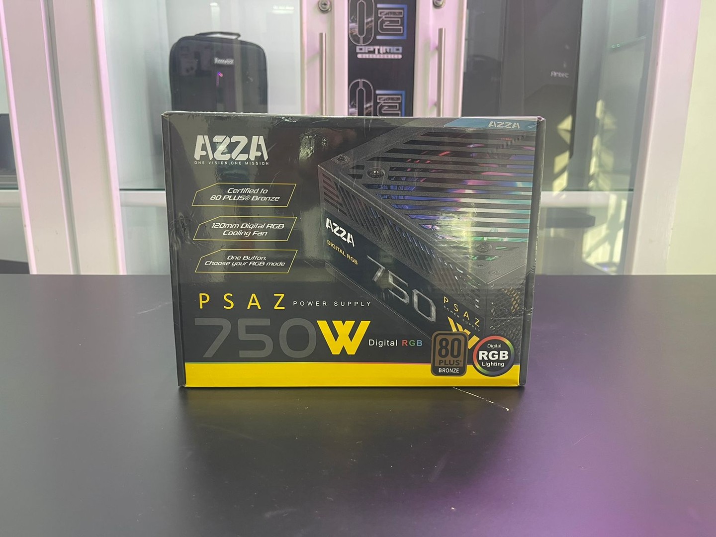 computadoras y laptops - Power Supply Azza 80 Plus Bronze 750W RGB ATX 4