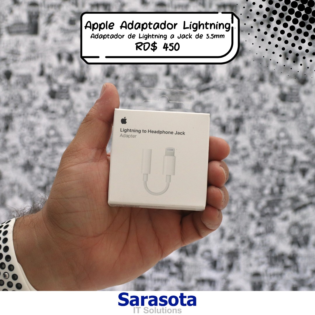 accesorios para electronica - Adaptador de Lightning a jack de 3.5 mm para audífonos Apple 0