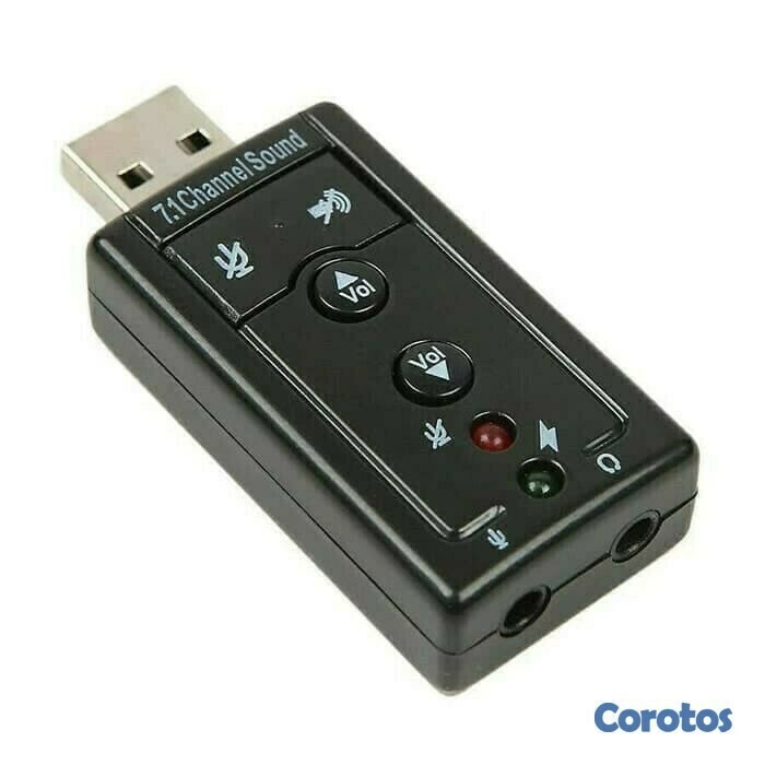 accesorios para electronica - Adaptador USB de sonido - audio para PC 7.1 1