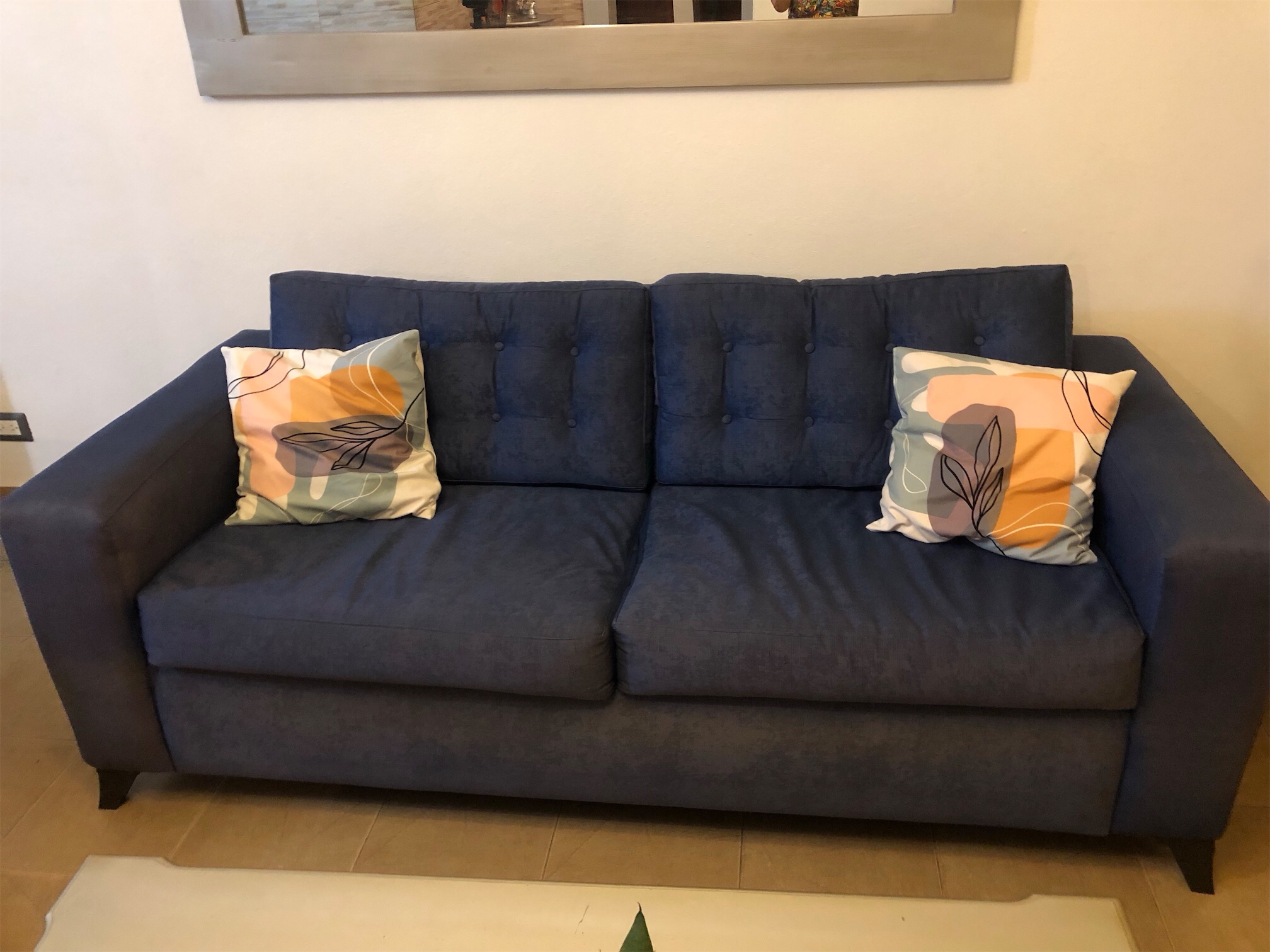 muebles y colchones - Juego de sala, 1 sofá de 3, 1 sofá de 2 + mesa rectangular  1