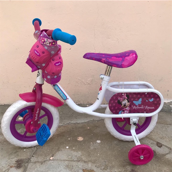 juguetes - Bicicletas con rueditas aro 10 Minnie