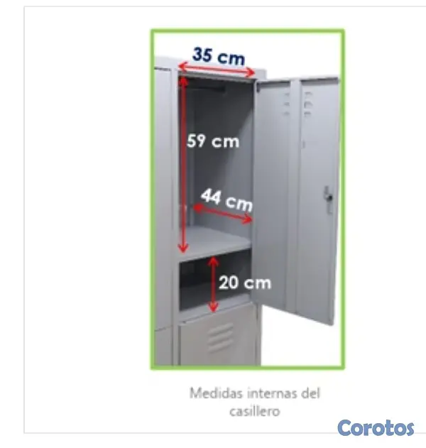 muebles y colchones - Locker metálico nuevo  4 puertas $10000 4