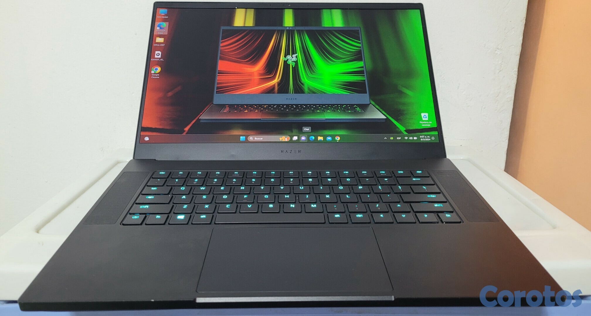 computadoras y laptops - Razer blade 15 Pulg Core i7 8va Ram 16gb ddr4 Disco 1TB SSD nVidea Gtx 1060 6gb  1