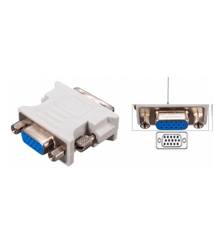 otros electronicos - Adaptador De Video DVI Macho A VGA Hembra 4