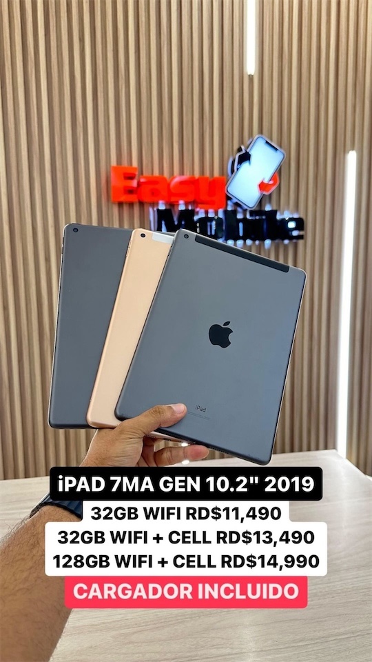 celulares y tabletas - iPAD 7MA GEN 10.2” 2019  0