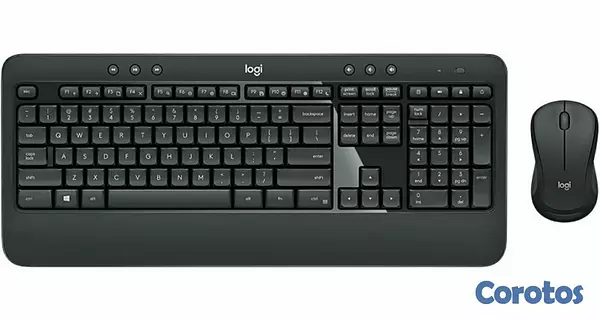 computadoras y laptops - TECLADO MOUSE LOGITECH MK540 USB WIRELESS RECEIVER 2.4GHZ WIRELESS, 10M RANGE, 1 2