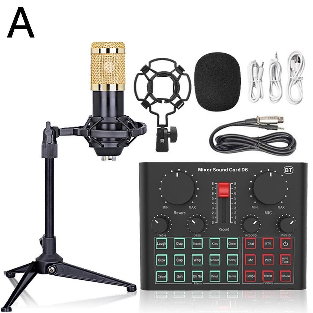 accesorios para electronica - Microfono condensador tarjeta de sonido mezcladora 
bm-800 estudio grabacion 1
