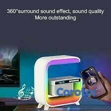 camaras y audio - BOCINA BLUETOOTH CON LUZ LED Y CARGADOR MY-7304 2