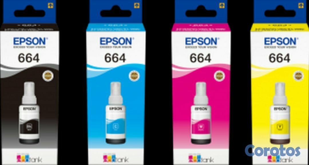impresoras y scanners - BOTELLA DE TINTA EPSON  664EN TODOS LOS COLORES   2