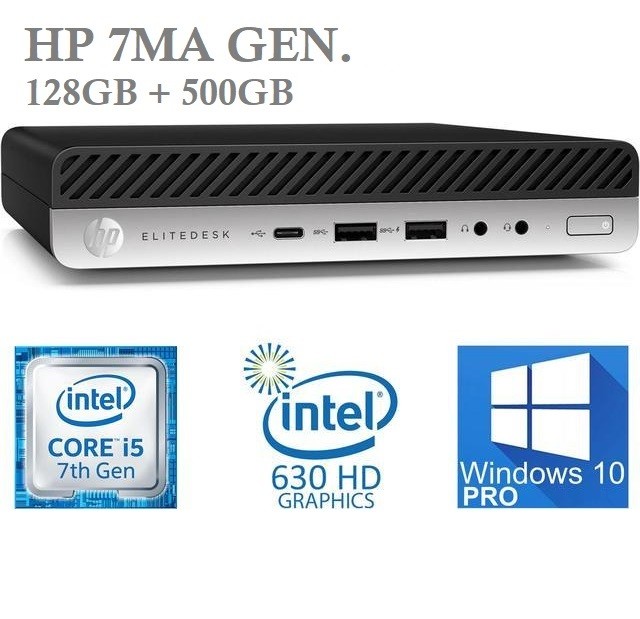 computadoras y laptops - MICRO CPU HP ELITE 800 G3 i5-7500T 3.3GHZ X 4 8GB DDR4 y 628GB $11,500