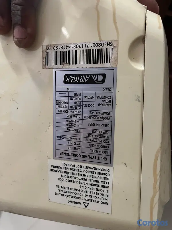 otros electronicos - Para repuesto Aire Inverter Airmax 8