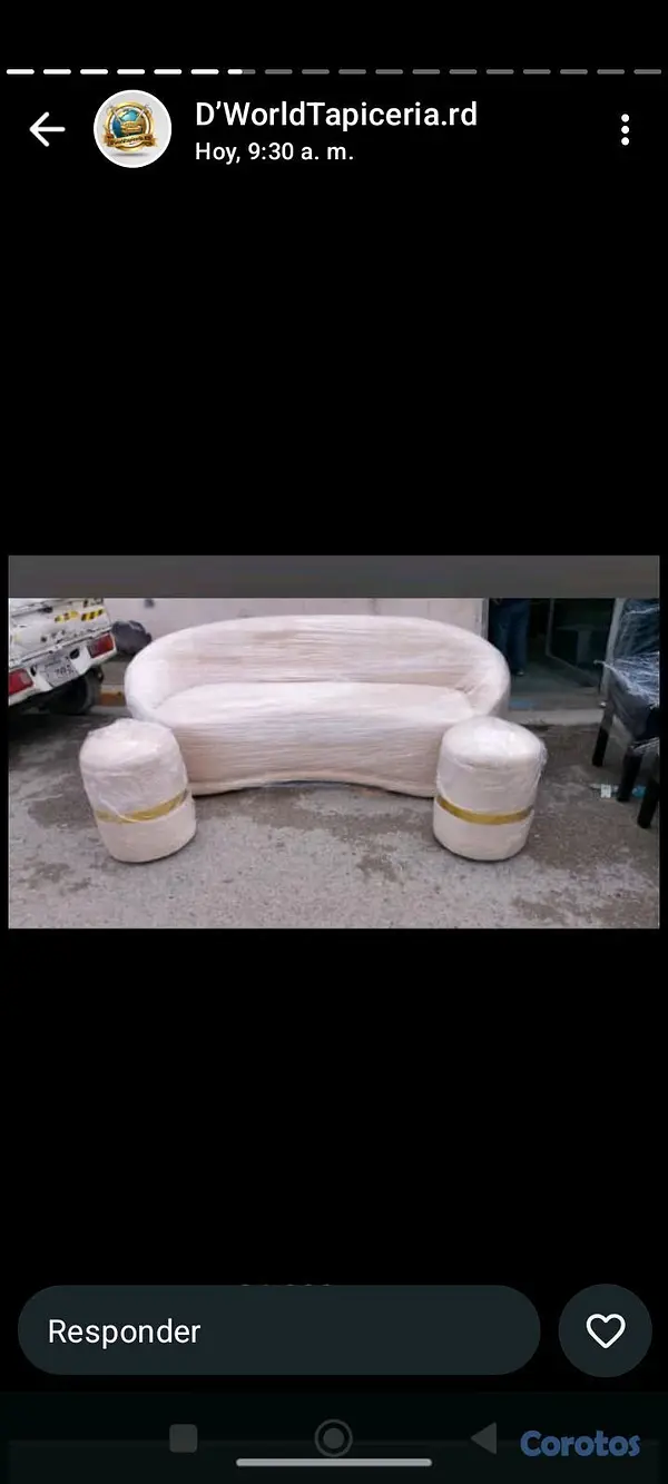 muebles y colchones - juego de muebles curvo moderno 4