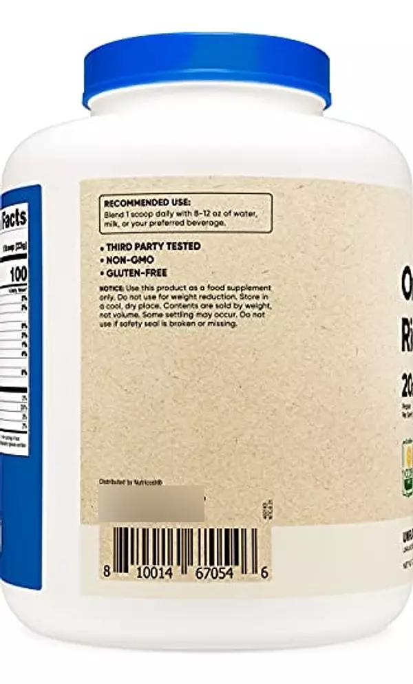 Salud y Equipamiento Médico - Polvo De Proteina De Arroz Organico- Nutricost 2