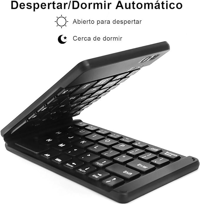 computadoras y laptops - Mini teclado inalambrico plegable Q-815 compatible iOS, Android y Window
 1