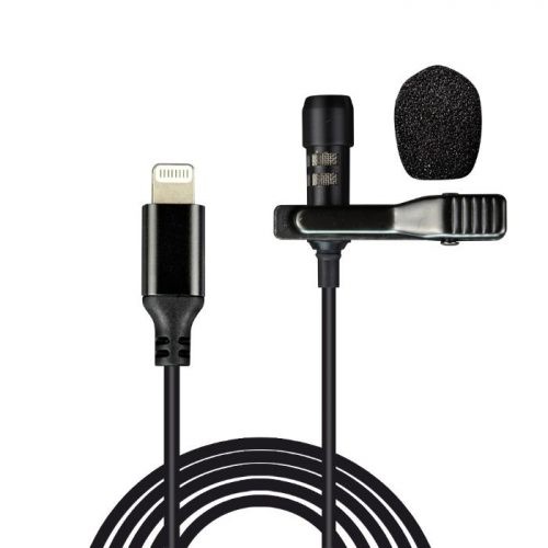 accesorios para electronica - Micrófono Solapa Lavalier omnidireccional puerto lightening IPHONE
 5