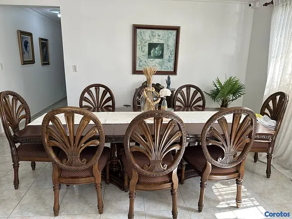 muebles y colchones - Juego de comedor de 8 sillas  2
