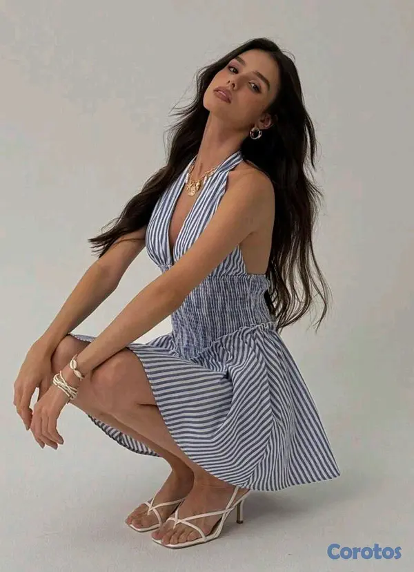 ropa para mujer - Vestido azul  2