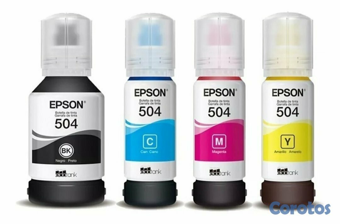 impresoras y scanners - BOTELLA DE TINTA EPSON  504 EN TODOS LOS COLORES   2