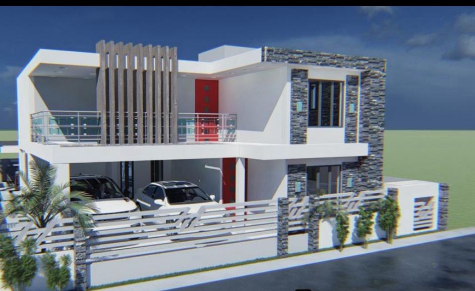 casas - Casa en Proyecto Cerrado con Piscina, Ave. 27 de Febrero 