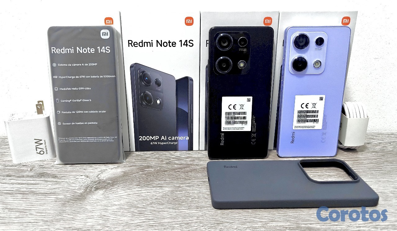 celulares y tabletas -  REDMI NOTE 14S DE (256GB,8GB RAM) NUEVO DE CAJA