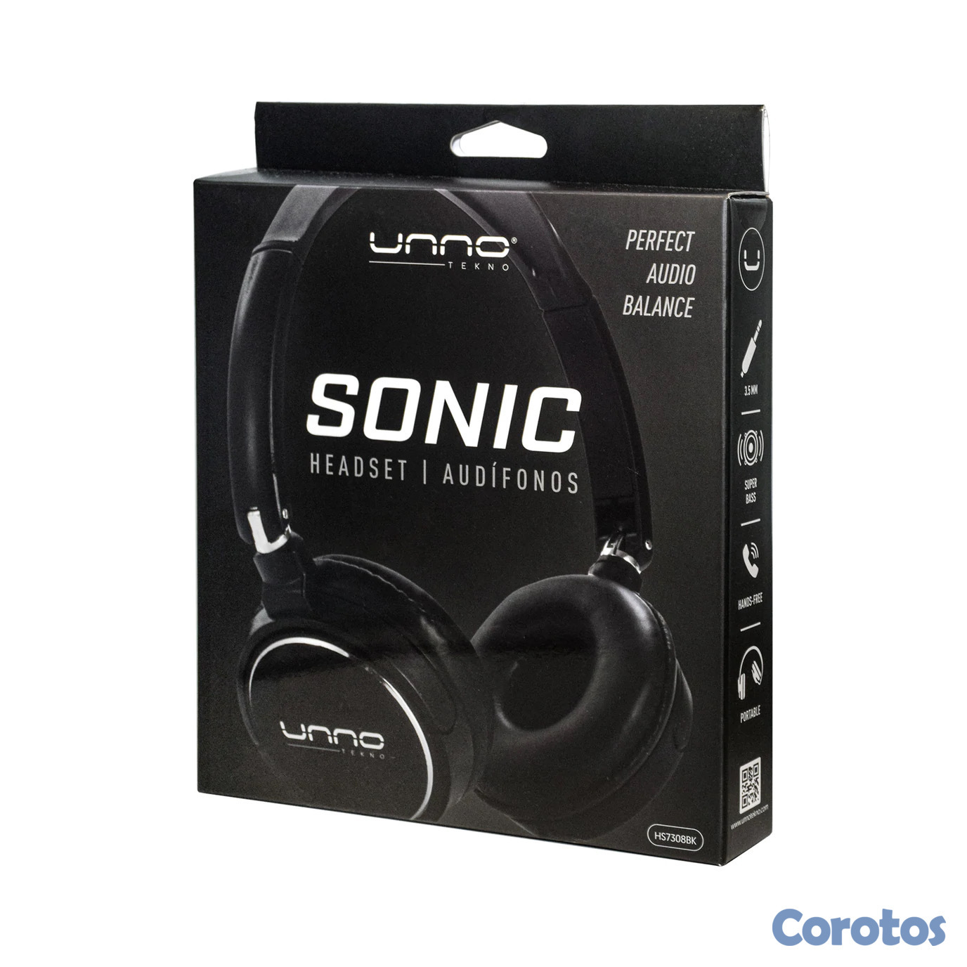 camaras y audio - Unno Tekno Sonic Headset (HS7308BK) 2