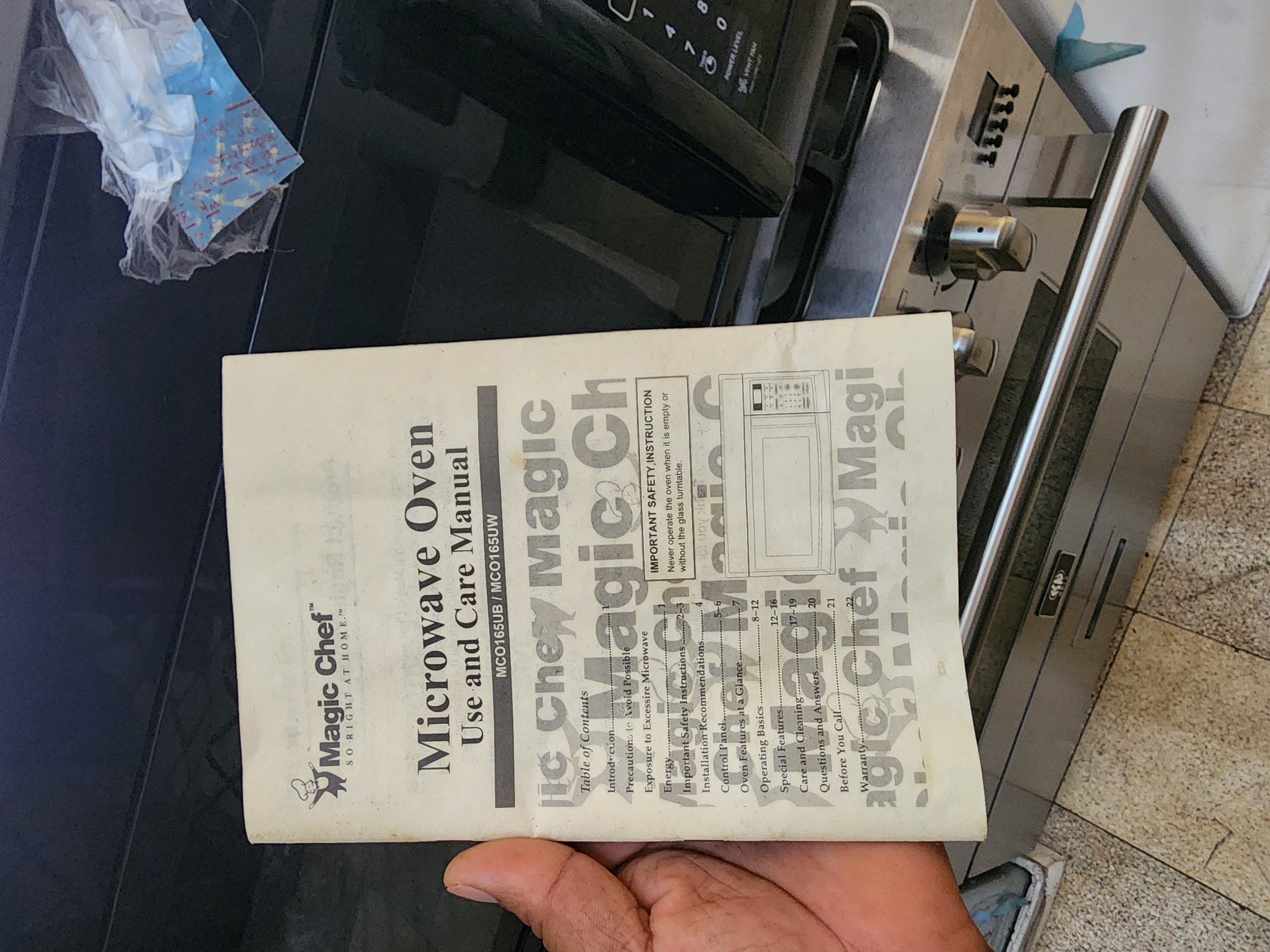 electrodomesticos - microondas extractor magic chef negro 4