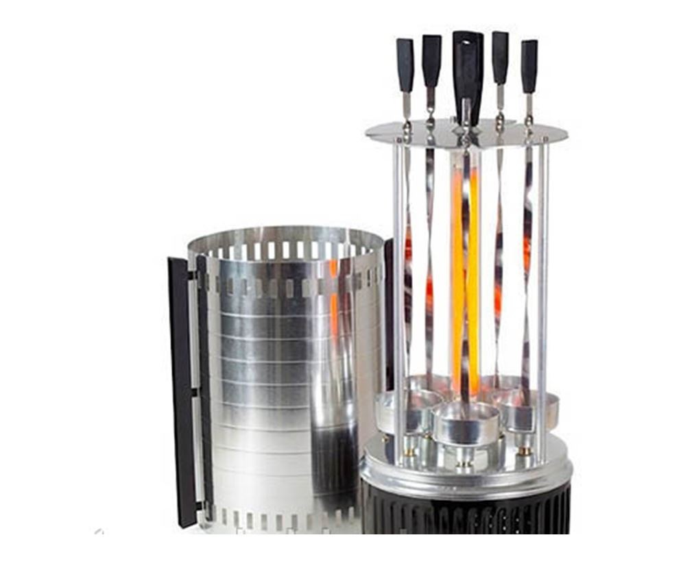 electrodomesticos - Parrilla electrica de pinchos SW-5, 5 tenedor 4
