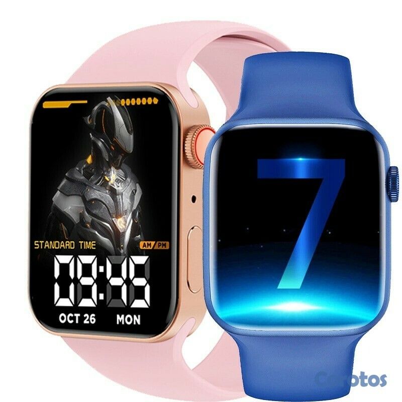 accesorios para electronica - Reloj inteligente T100 MAX BIG 2.0 serie 7 con carga inalambrica 45 mm 3