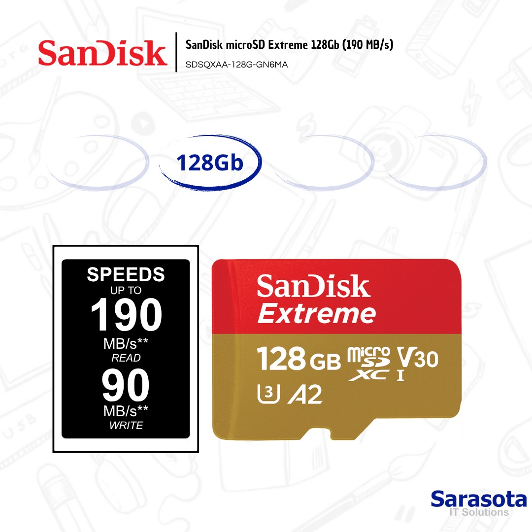 accesorios para electronica - SanDisk microSD Extreme 128Gb 190 MB/s 2