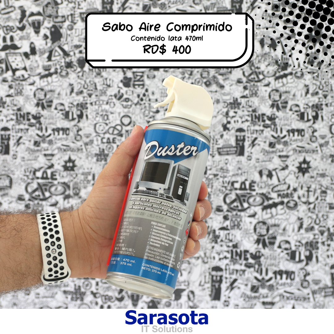 accesorios para electronica - Aire Comprimido Contenido lata 470ml marca Sabo