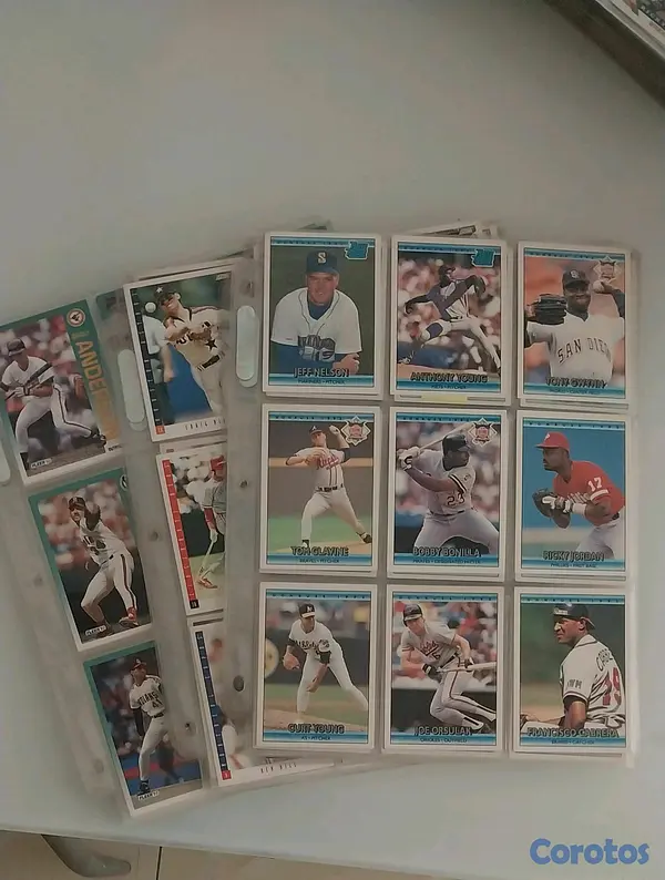 hobby y coleccion - Gran colección de postalitas MLB originales 92-93 3
