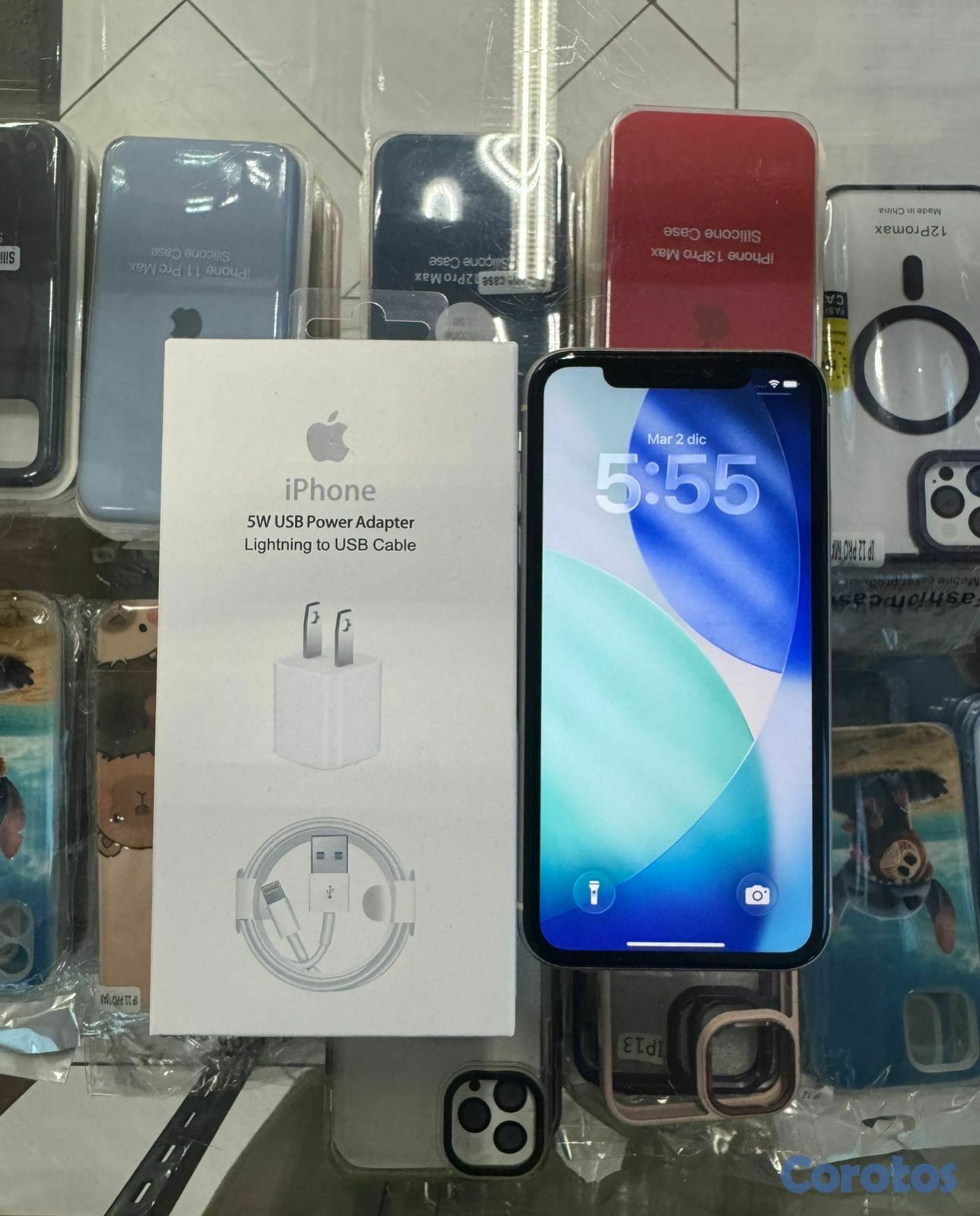 celulares y tabletas - iphone 11 blanco 128 GB desbloqueado.**Somos Tiend 2