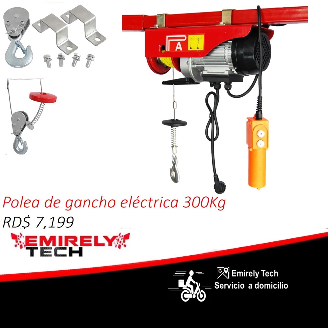otros electronicos - Gancho electrico de polea hidraulica winche Cabrestante grua balanza de 300KG 0