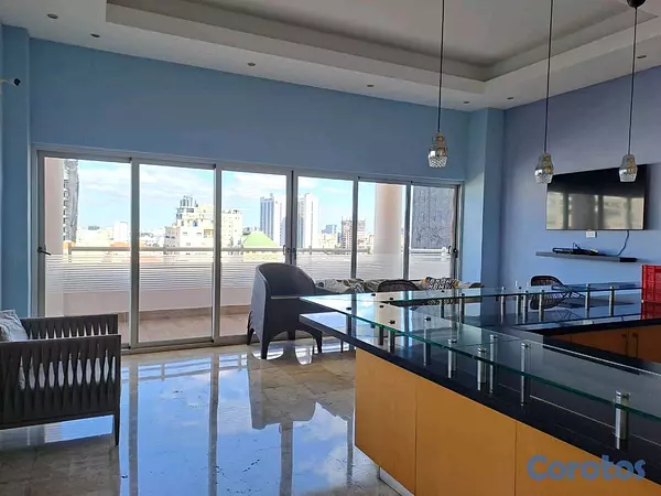 apartamentos - Apartamento en alquiler amueblado en Piantini  8