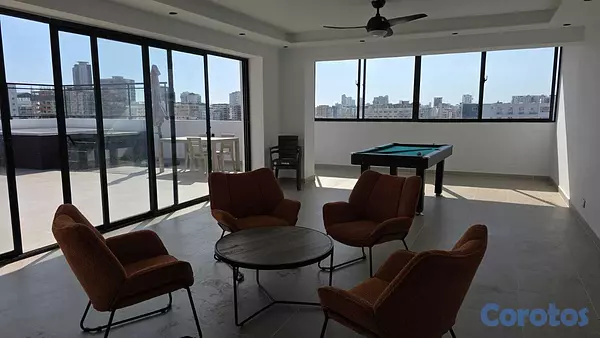 apartamentos - Alquilo Apartamento en Lujosa torre con amenidades Completas, 3hab., 180 mts 2