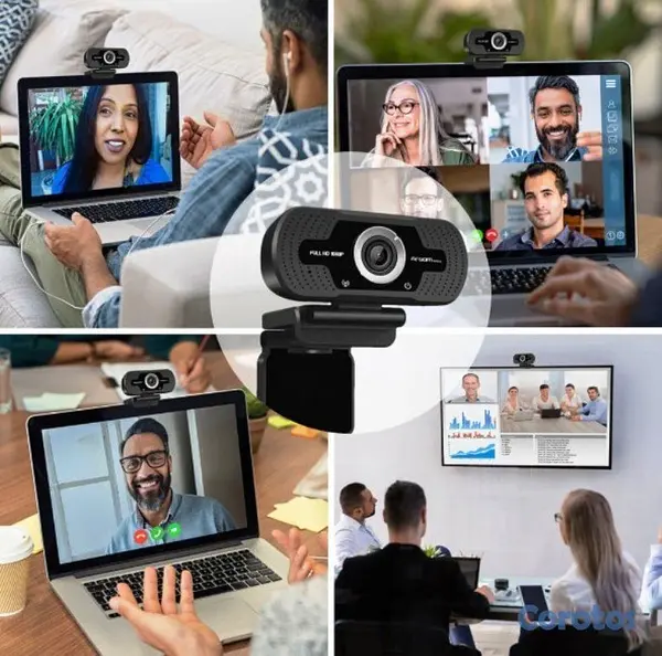 camaras y audio - Webcam Full HD 1080P Argom + TRÍPODE Y MICRÓFONO 🎤 5