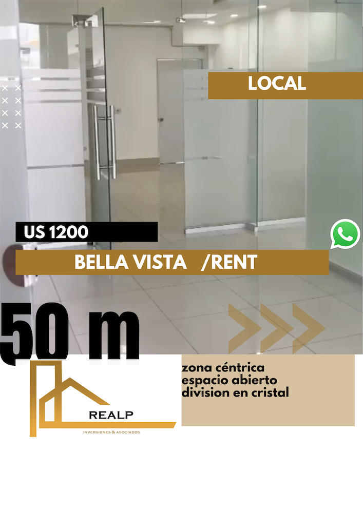 oficinas y locales comerciales - Local bella vista 50 m 1200 usd 0