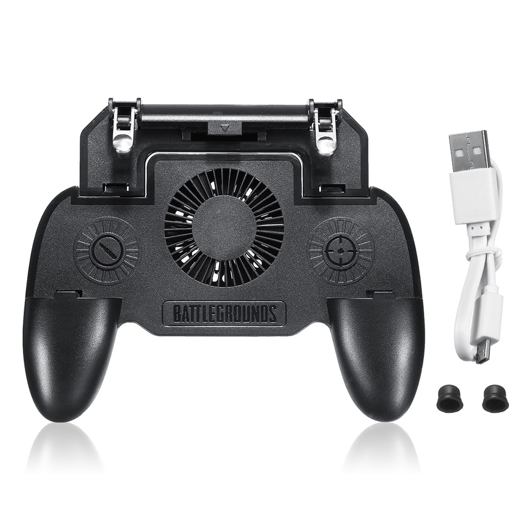 accesorios para electronica - Control Con Ventilador Para Jugar con celular + Power Bank. gamepad abanico 1