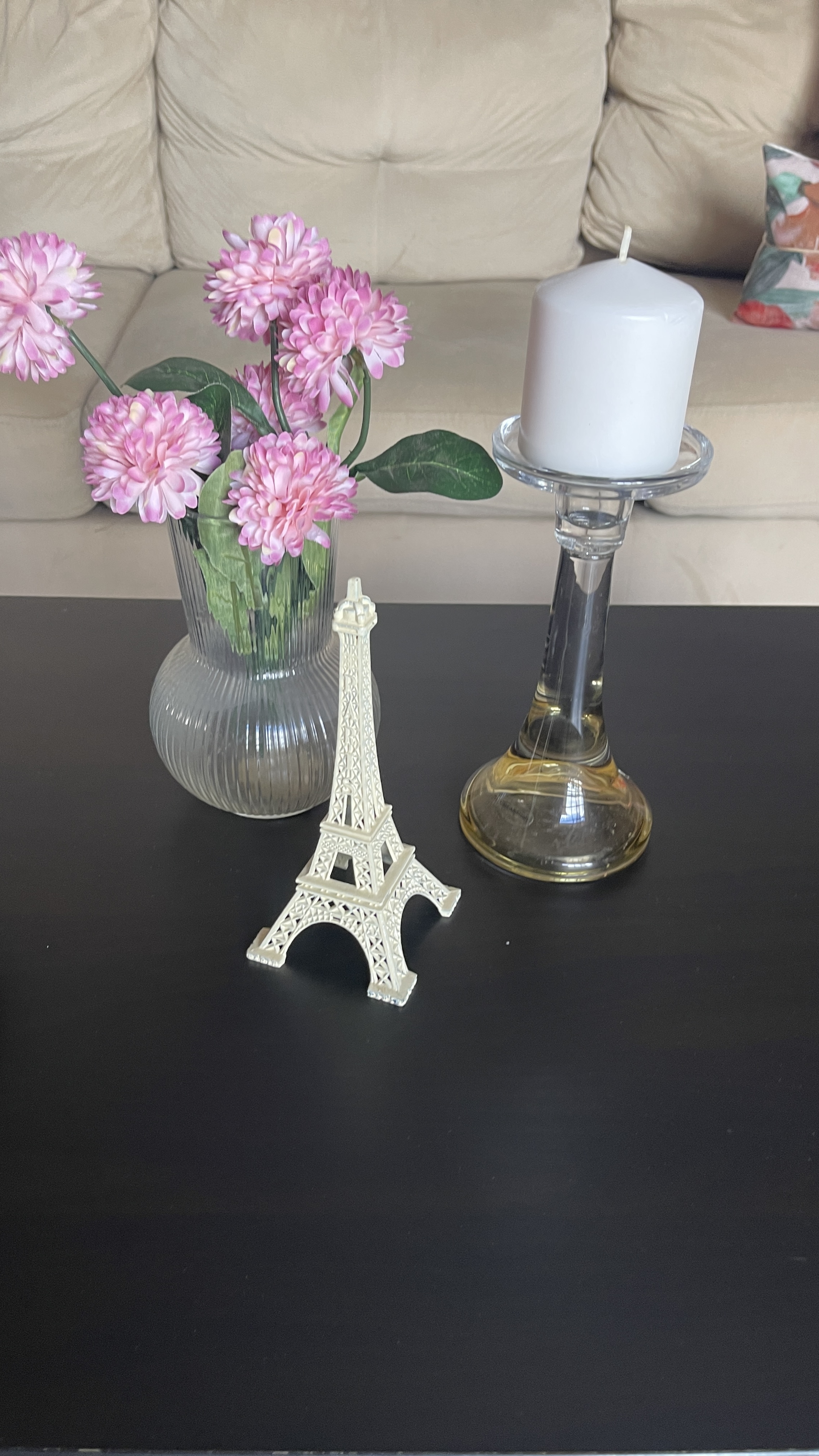 decoración y accesorios -  Florero y flores, cuenco dorad, torre ,candelabro 1