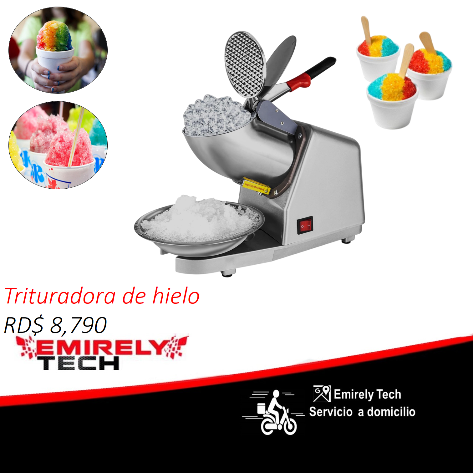 equipos profesionales - Trituradora moledora de hielo helados raspados