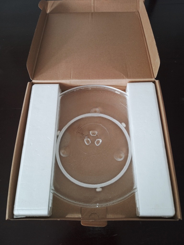 electrodomesticos - Microwave plato de vidrio 12.5" con anillo giratorio. 
