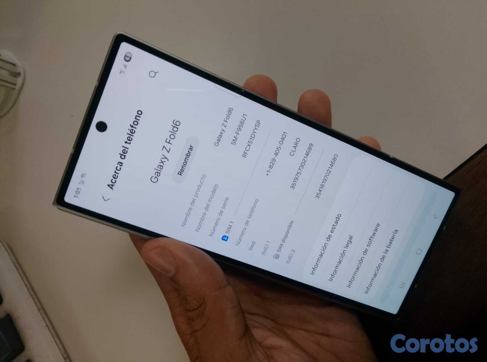 celulares y tabletas - SAMSUNG Galaxy ZFold 6/Desbloqueado/256gb+12gb 4