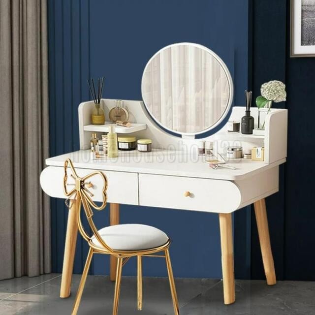 muebles y colchones - Mesa de tocador, peinador, mesa con espejo, mesa, espejo, mesa de maquillaje 4