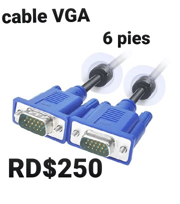 otros electronicos - Cable HDMI y VGA en diferentes tamaños y modelos