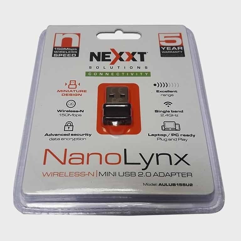 computadoras y laptops - ADAPTADOR DE RED USB WIFI NEXXT NANOLYNX, 2.4GHZ/150MBPS, 802.11B/G/N 1